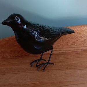 Black ceramic Crow/Bird